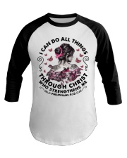 I CAN DO ALL THINGS THROUGH CHRIST Baseball Tee tile