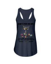 DON'T PISS ME OFF Ladies Flowy Tank tile