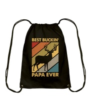BEST BUCKIN' PAPA EVER Drawstring Bag tile