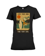 LOSE YOUR MIND FIND YOUR SOUL Premium Fit Ladies Tee tile
