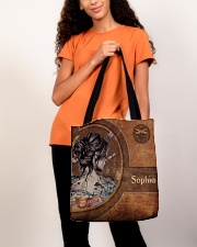 Hippie Girl Leather Pattern Print All-over Tote aos-all-over-tote-lifestyle-front-06