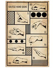 SOLFEGE HAND SIGN 11x17 Poster front