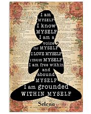 YOGA GIRL - CUSTOM NAME 11x17 Poster front