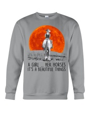 A GIRL HER HORSE IT'S A BEAUTIFUL THINGS Crewneck Sweatshirt tile