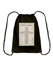 AS I SIT IN HEAVEN Drawstring Bag tile