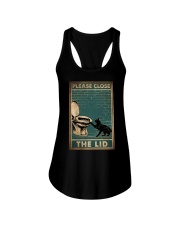 PLEASE CLOSE THE LID Ladies Flowy Tank tile
