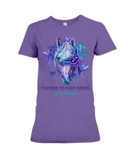 CHOOSE TO KEEP GOING Premium Fit Ladies Tee tile