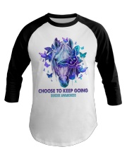 CHOOSE TO KEEP GOING Baseball Tee tile