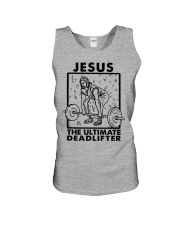 JESUS THE ULTIMATE DEADLIFTER Unisex Tank tile