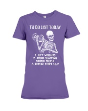TO DO LIST TODAY Premium Fit Ladies Tee tile