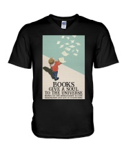 BOOKS GIVE A SOUL V-Neck T-Shirt tile