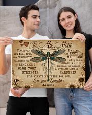 DRAGONFLY - TO MY MOM - CUSTOM NAME 24x16 Poster poster-landscape-24x16-lifestyle-21