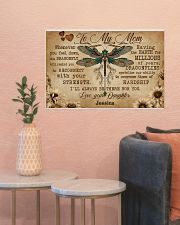 DRAGONFLY - TO MY MOM - CUSTOM NAME 24x16 Poster poster-landscape-24x16-lifestyle-22