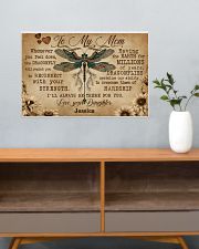 DRAGONFLY - TO MY MOM - CUSTOM NAME 24x16 Poster poster-landscape-24x16-lifestyle-25