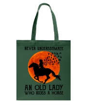 NEVER UNDERESTIMATE AND OLD LADY Tote Bag tile