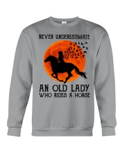 NEVER UNDERESTIMATE AND OLD LADY Crewneck Sweatshirt tile