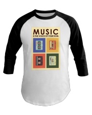 MUSIC IS THE VOICE OF YOUR SOUL Baseball Tee tile