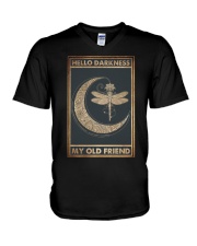 HELLO DARKNESS MY OLD FRIEND V-Neck T-Shirt tile