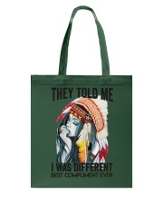 THEY TOLD ME I WAS DIFFERENT Tote Bag tile