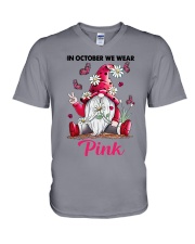 IN OCTOBER WE WEAR PINK V-Neck T-Shirt tile