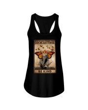 IN A WORLD WHERE YOU CAN BE ANYTHING BE KIND Ladies Flowy Tank tile