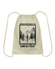 AND INTO THE FOREST I RUN Drawstring Bag tile