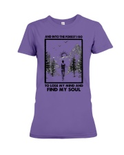 AND INTO THE FOREST I RUN Premium Fit Ladies Tee tile