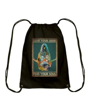 LOSE YOUR MIND FIND YOUR SOUL Drawstring Bag tile