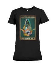 LOSE YOUR MIND FIND YOUR SOUL Premium Fit Ladies Tee tile
