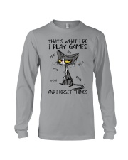 THAT'S WHAT I DO I PLAY GAMES AND I FORGET THINGS Long Sleeve Tee tile