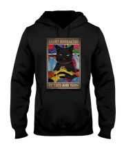 EASILY DISTRACTED BY CATS AND YARN Hooded Sweatshirt tile