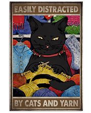 EASILY DISTRACTED BY CATS AND YARN 11x17 Poster front