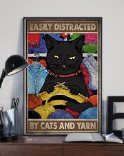 EASILY DISTRACTED BY CATS AND YARN 11x17 Poster lifestyle-poster-2