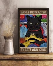EASILY DISTRACTED BY CATS AND YARN 11x17 Poster lifestyle-poster-3