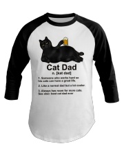 CAT DAD Baseball Tee tile