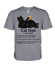 CAT DAD V-Neck T-Shirt tile