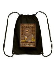 I'M NOT GRUMPY Drawstring Bag tile