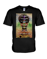 I AM MYSELF V-Neck T-Shirt tile