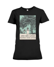 AND SHE LIVED HAPPILY EVER AFTER Premium Fit Ladies Tee tile