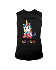 IN A WORLD WHERE YOU CAN BE ANYTHING BE KIND Sleeveless Tee tile