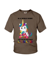 IN A WORLD WHERE YOU CAN BE ANYTHING BE KIND Youth T-Shirt tile