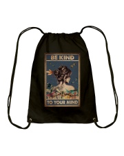 BE KIND TO YPUR MIND Drawstring Bag tile