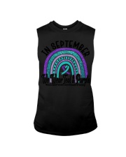 IN SEPTEMBER WE WEAR TEAL AND PURPLE Sleeveless Tee tile