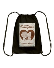 TO MY DAUGHTER - CUSTOM NAME Drawstring Bag tile