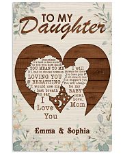 TO MY DAUGHTER - CUSTOM NAME 11x17 Poster front