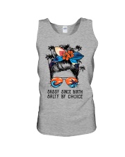 SASSY SINCE BIRTH SALTY BY CHOICE Unisex Tank tile