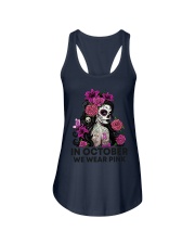 IN OCTOBER WE WEAR PINK Ladies Flowy Tank tile