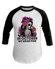 IN OCTOBER WE WEAR PINK Baseball Tee tile