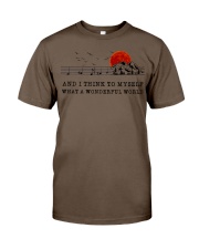 AND I THINK TO MYSELF WHAT A WONDERFUL WORLD Classic T-Shirt tile