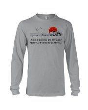 AND I THINK TO MYSELF WHAT A WONDERFUL WORLD Long Sleeve Tee tile